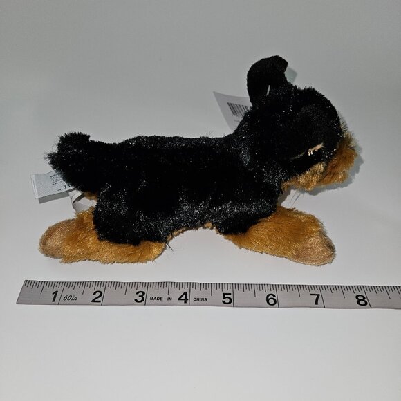 NEW Wildlife Adventures Puppy Dog Yorkshire Terrier Plush 8" Long Evergreen 2023 - Picture 4 of 9